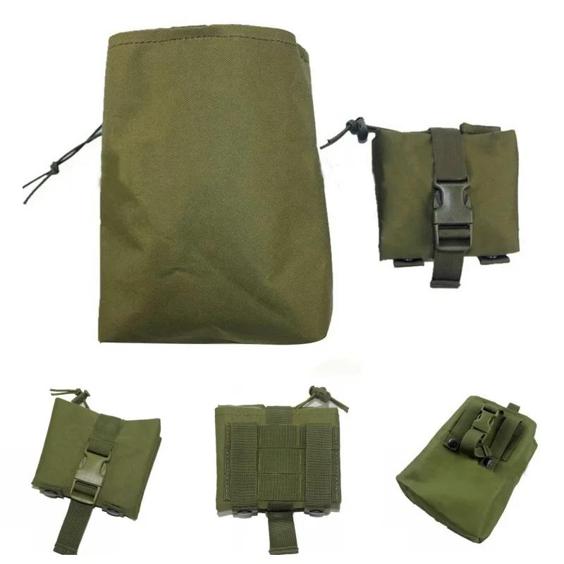 Folding Molle Tactical Magazine Dump Drop Pouch Hunting  Airsoft Ammo EDC Tool Bag Foldable Utility Recovery Mag Holster Package