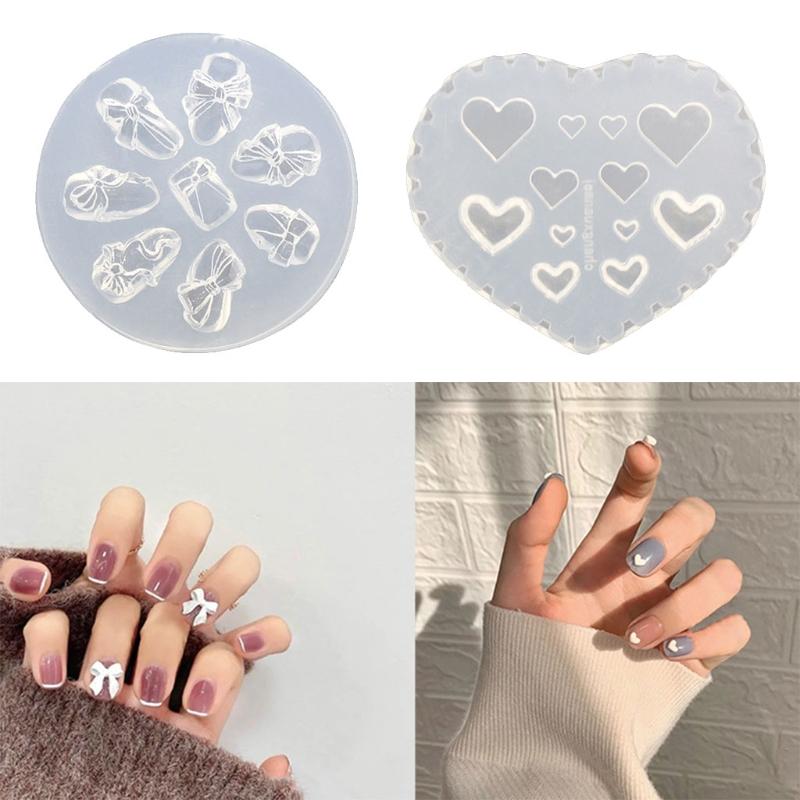 Sculpture Stamping Plate Nails Stencils Crystal Epoxy Resin Mold Nail Art Tool Elegant Manicure Templates Accessoires