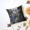 TThe Scum Villains SelfSaving System Cushion Cover Washable Linen Pillowcase Soft  for Daily Sofa Bed Home Room Decor