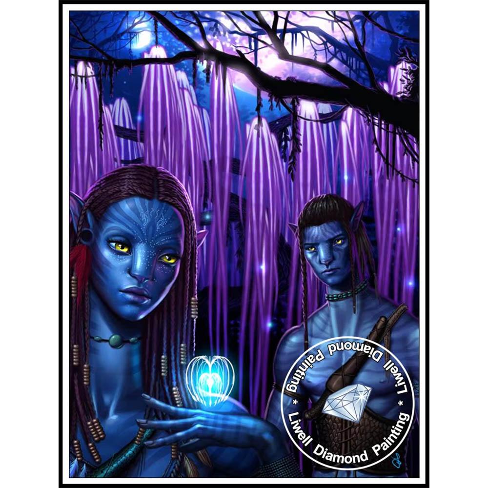 Avatar Planeta Pandora Na'vi 5D Diamantové malování Plné diamantů DIY Ručně vyráběné Diamantové malování Fantazie Dekorativní malířský set