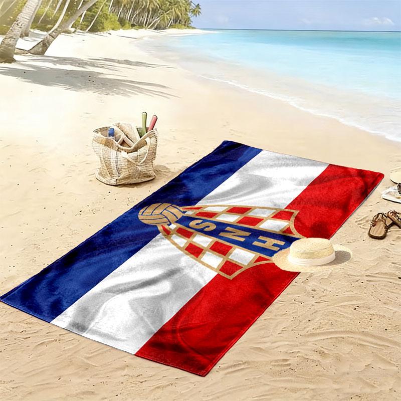CRO logo Print Beach Towel, Large Soft Quick Dry Towel for Beach Camping Swimming