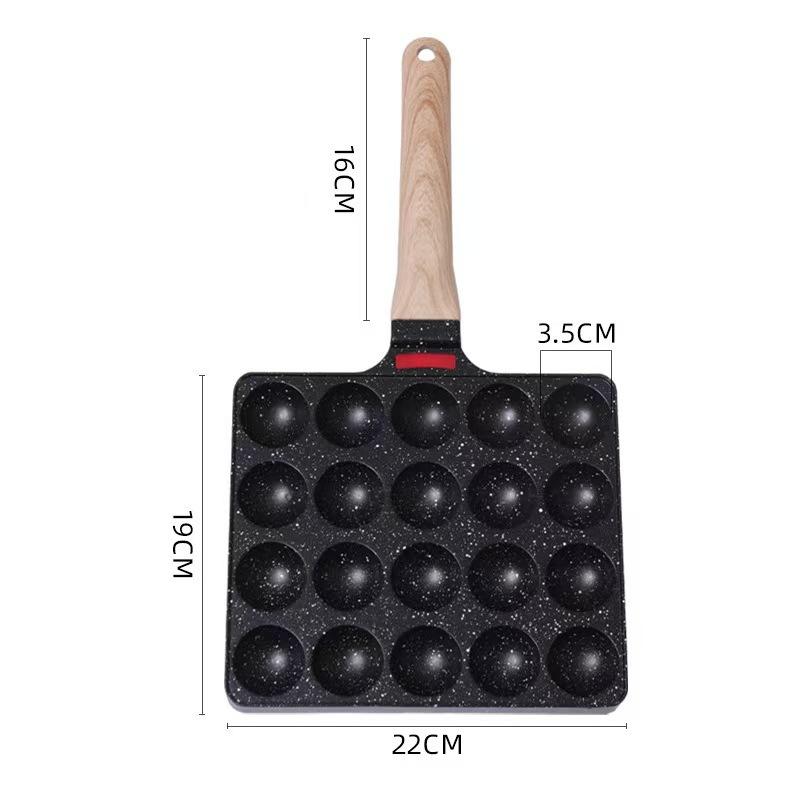 Takoyaki Pan Mold Takoyaki Maker Frying Pan Aluminum Alloy Non-Stick Baking Pan Cooking Pan Suitable For Octopus Ball Pancake Ca