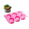 3D Silicone Mold 6 Holes Pudding Cupcake Art Cake Mould Baking Pastry Mousse Chocolate   Tools  S