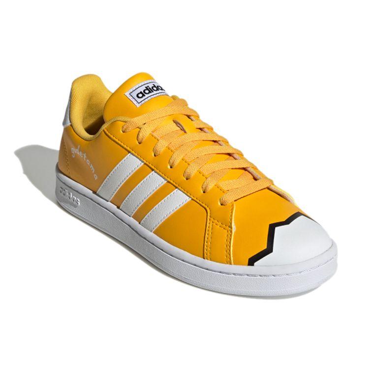 Adidas Neo Grand Court Gudetama Collaboration Retro Casual Sneakers Women Sneakers Yellow FY3025