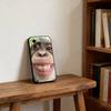 Funny Cute Monkey Meme Phone Case For iPhone 17,16,15,14,13,12,11 Plus,Pro Max,XS,Soft Silicone Black Cover