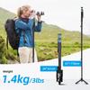 SIRUI Camera Monopod with Feet Aluminum Travel Video Monopod with Detachable Base Slim and Light Weight Max Load 26 Lbs Panoramic Pan 4 Sections for