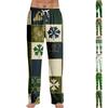 Masculino St. Calça de Dormir para Casa com Estampa do Dia de São Patrício