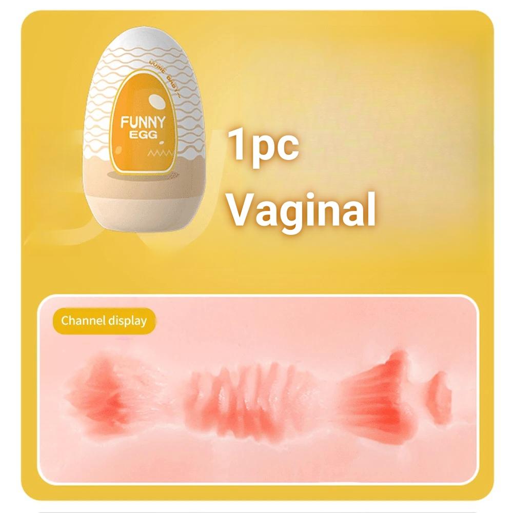 Mini hordozható maszturbációs tojáspohár valósághű vagina kezdőknek Puha maszturbációs csésze péniszmasszírozó-stimulátor szexjátékok férfiaknak