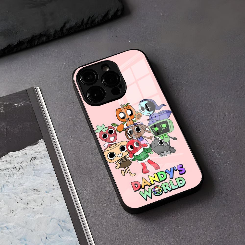 A-Dandys B-World Phone Case For IPhone 17 Air 16 E Pro Max 15 14 13 Mini 12 Pro 11 Max Plus Black Glass Cover