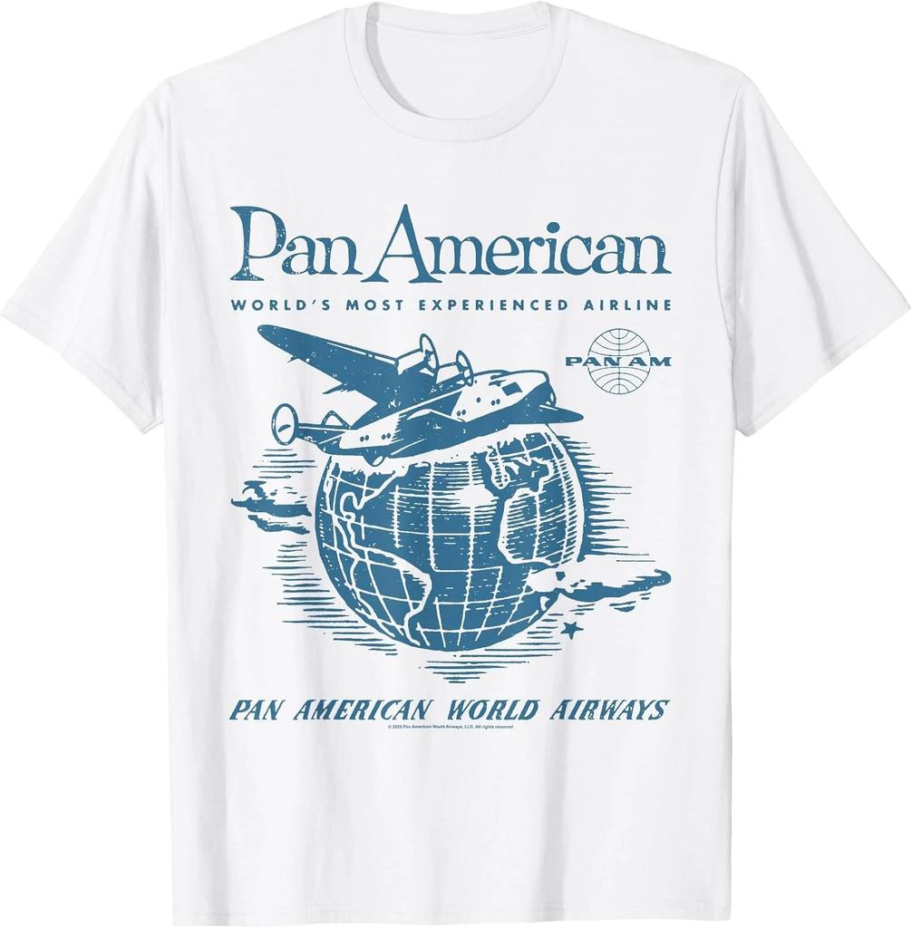 Vintage Pan Am World Airways Globe Travel T-Shirt