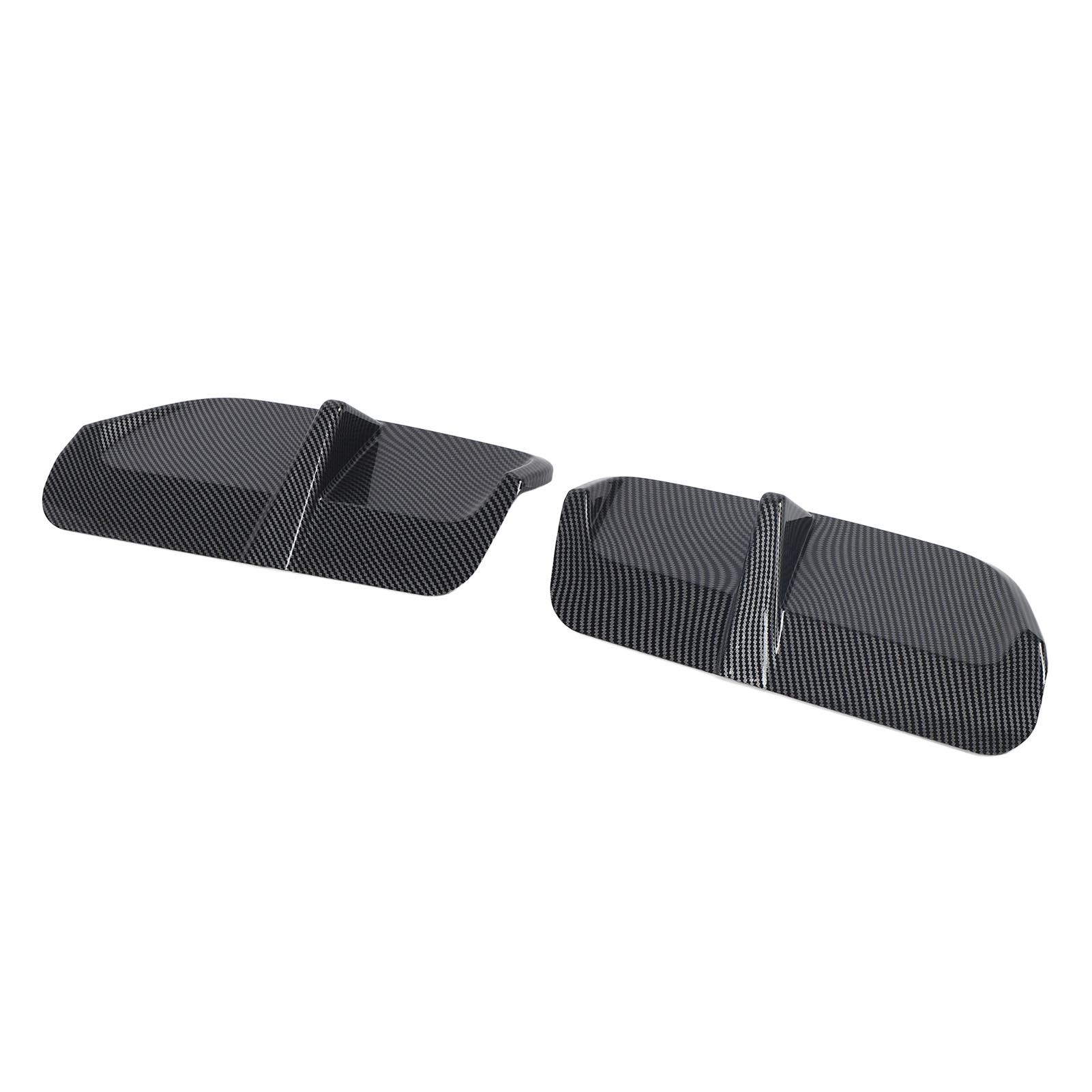 

1 пара диффузоров для губ заднего бампера с узором из углеродного волокна, левые и правые внешние украшения для X1 IX1 U11