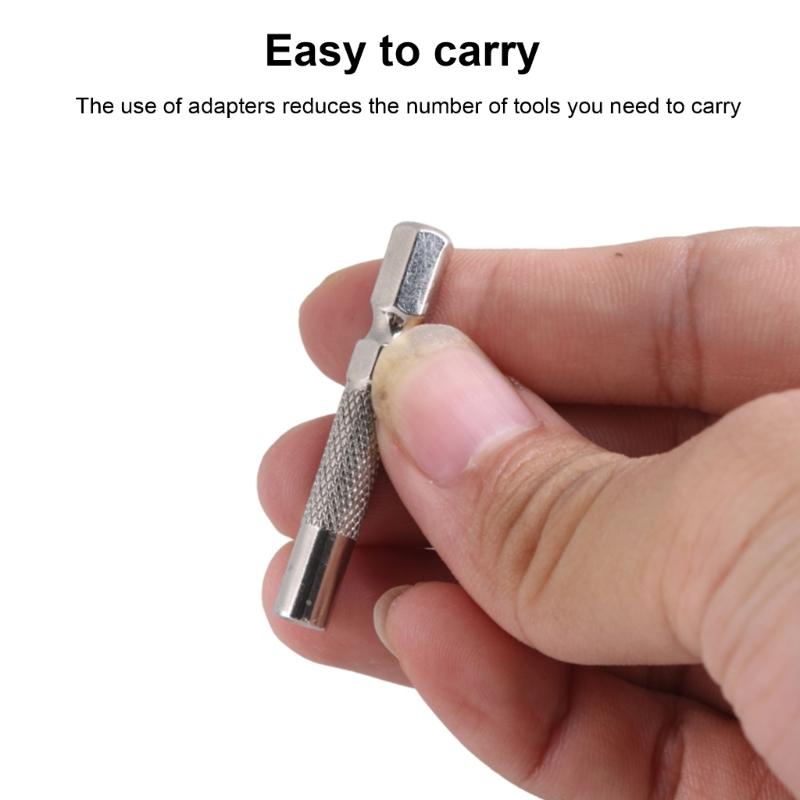 6.35mm 1/4" Insert Bit adapter to 4mm Bit Hex Holder Screwdriver Bit Adapter Manual/Electric Screw Driver Bit Adapter