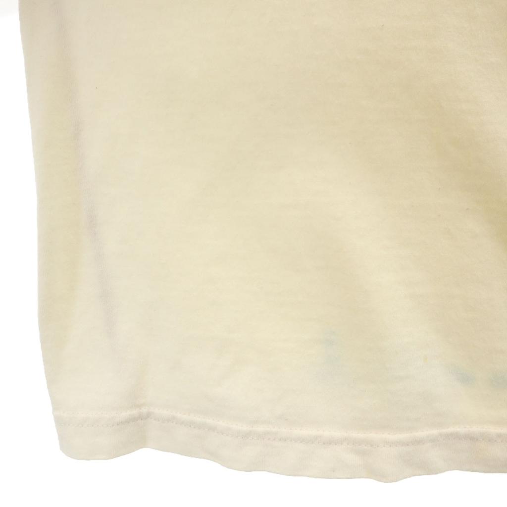 MARTIN MARGIELA 06SS AIDS T Kurzarm V-Ausschnitt T-Shirt S Elfenbein Damen Gebraucht