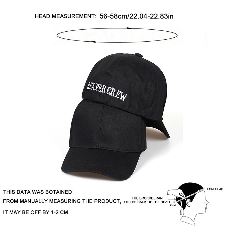 Cappellini da Baseball Unisex con Ricamo REAPER CREW Sigillo Posteriore Primavera e Autunno Outdoor Regolabili Cappelli Casual Cappello Parasole