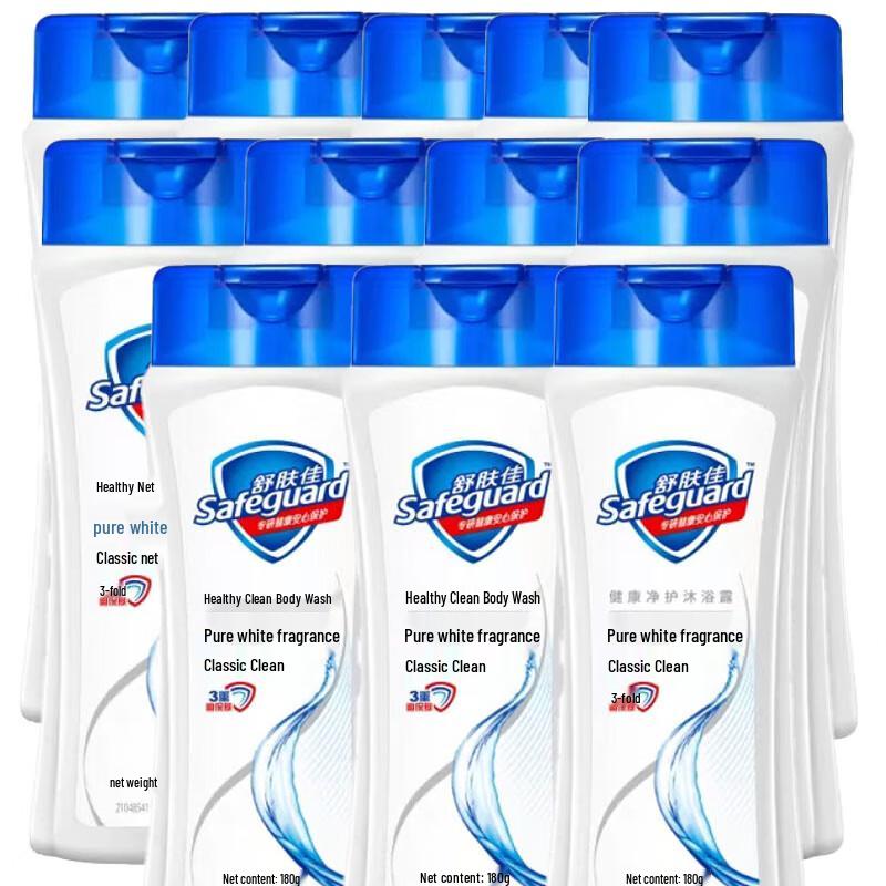

Safeguard Classic Clean White Fragrance Body Wash, 180g (12-Pack)