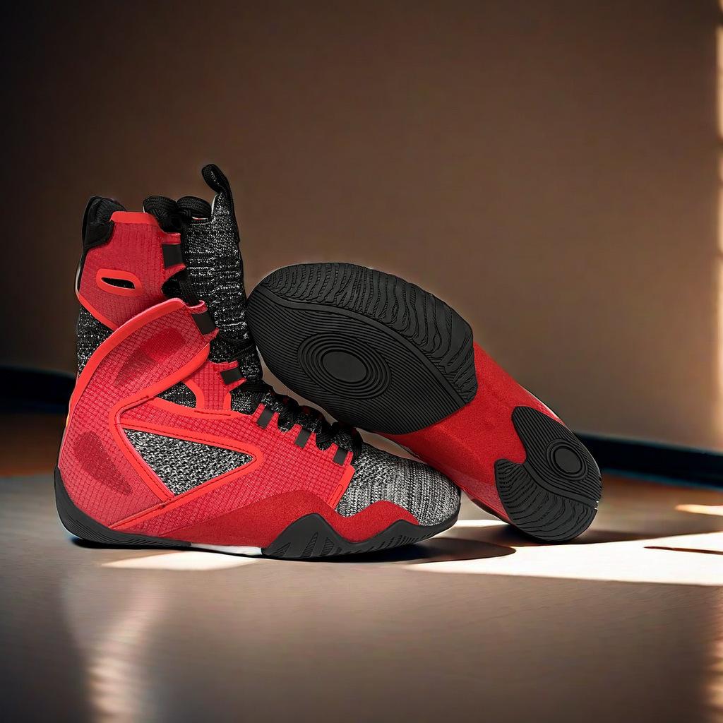 High Tube Boxing Shoes Men Women Super Light Pro Combat Athletic Breathable Fighting Sneakers Wrestling Boots