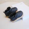 Children's snow boots, winter boys' short boots with thick fleece, girls' cotton boots, warm baby cotton shoes