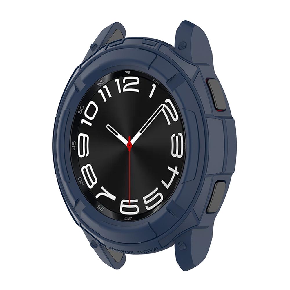 Panzer Hülle für Samsung Galaxy Watch 6 Classic 43mm 47mm TPU Weicher Hohlrahmen Stoßfänger Zwei-in-eins Sturzschutz Schutzhülle
