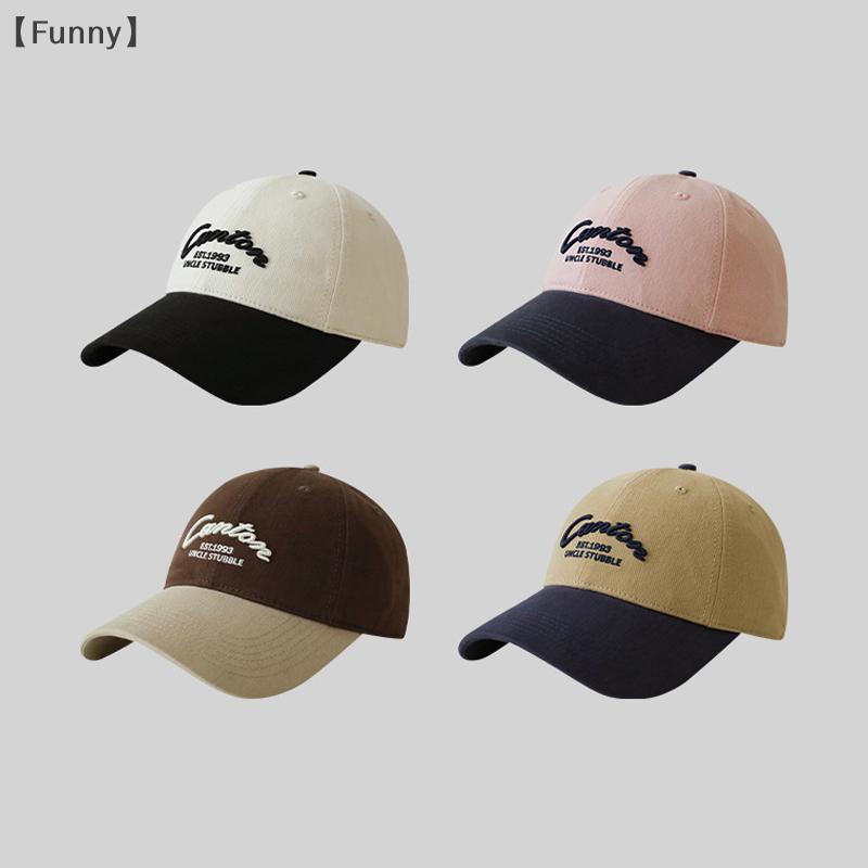 Big Head Sports Hat Women Versatile Embroidery Contrasting Baseball Cap Men Outdoor Leisure Sunshade Adjustable Hip-hop Hat