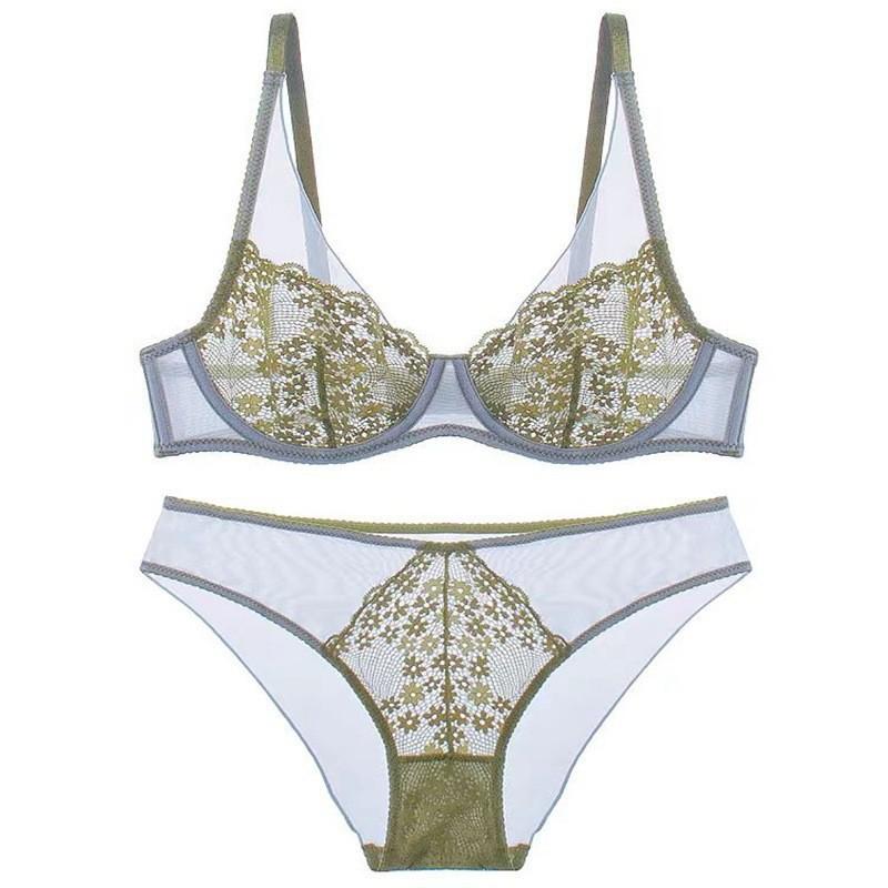 Sex suit French sexy ultra-thin retro contrasting lace small