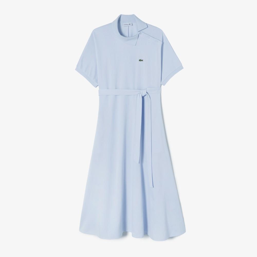 [lacoste] Women's Diagonal Placket Polo Dress EF508E-56GJ2G