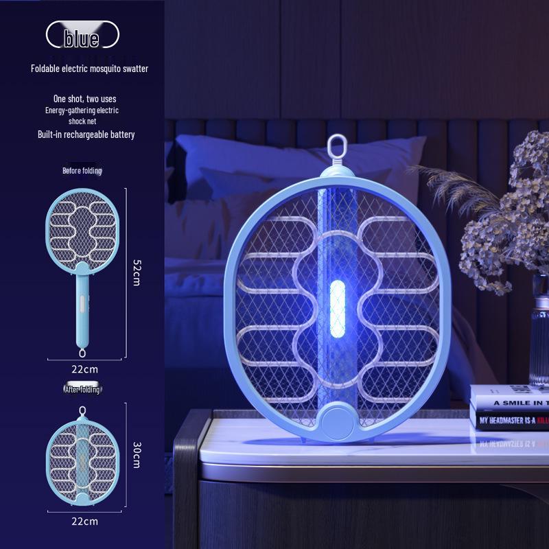 2025 Triple Grid Purple Light Mosquito Killer Lamp & Swatter