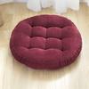 Stress Relief Hip Support Pillow Round Corduroy Chair Cushion, 16.5 Inch Ultra Soft Seat Pad, Plump Bread Style Cushion Washable for Floor Reading