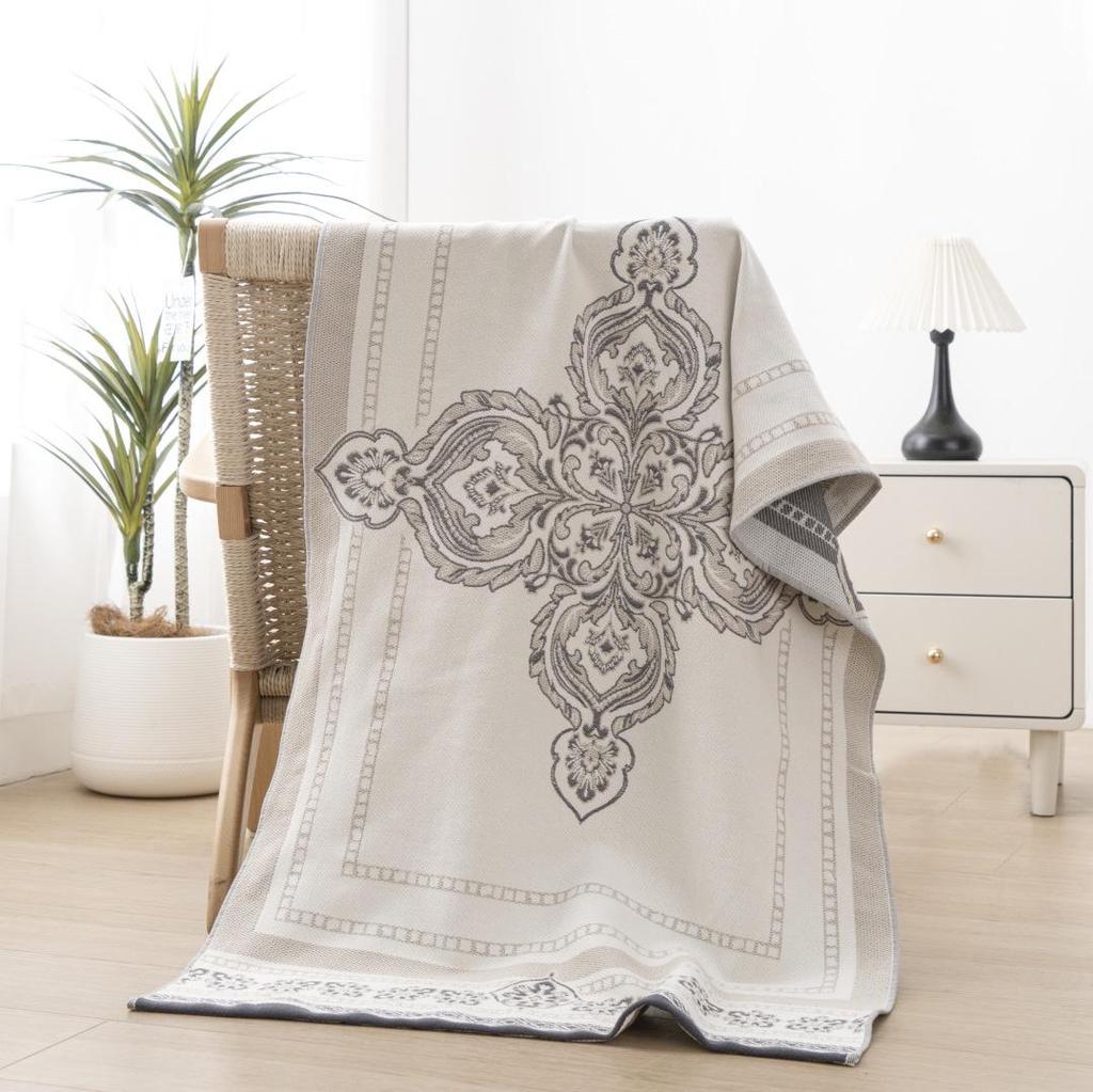 New Soft Ethnic Style Sun God Cotton Bath Towel - Skin-friendly & Absorbent
