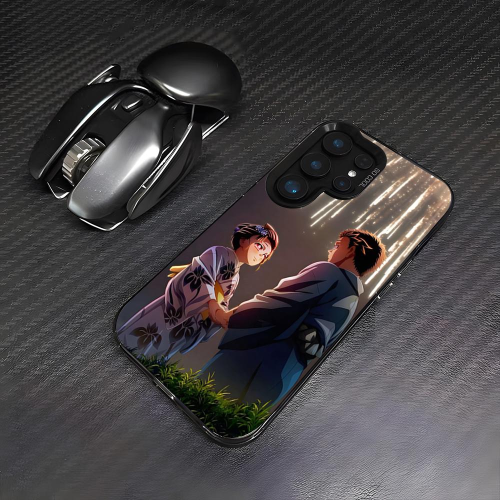 Hot Anime Akaza X Koyuki Phone Case For Samsung S26 S25 Plus S20 S20 Plus S22 Ultra S23 FE S21 Plus S21 Ultra Colorful Cover