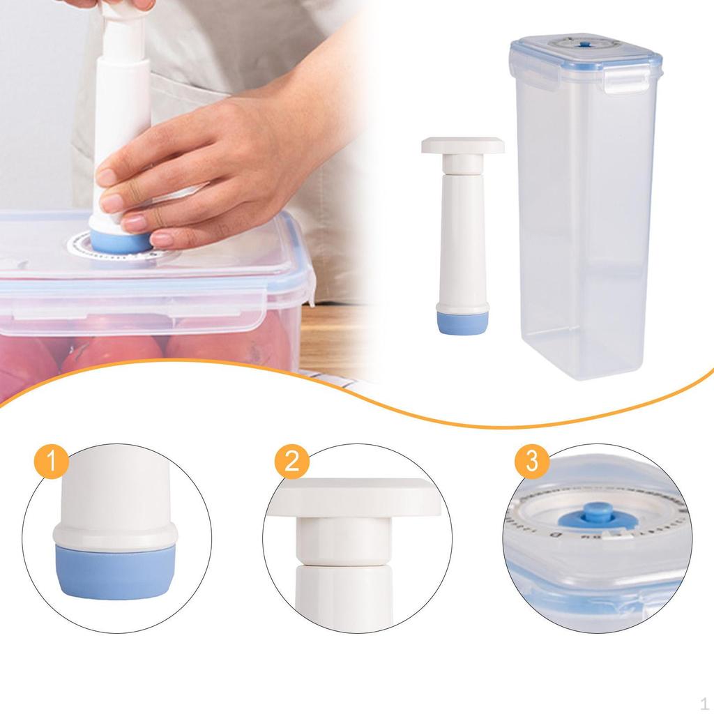 Food Preservation Container with Vacuum Pump for Meal Prep And Storage