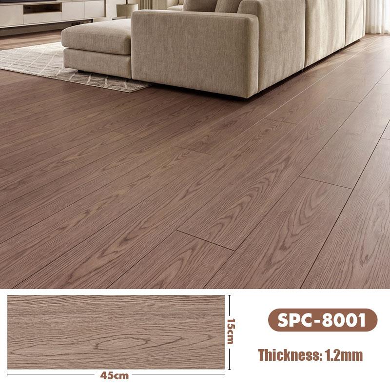 Selbstklebende Holzmaserung Vinyl-Bodenfliesen 1,2 mm Dicke Wasserdicht Abriebfest Abziehen und Aufkleben für Wohnzimmer Schlafzimmer Küche Büro Hotel