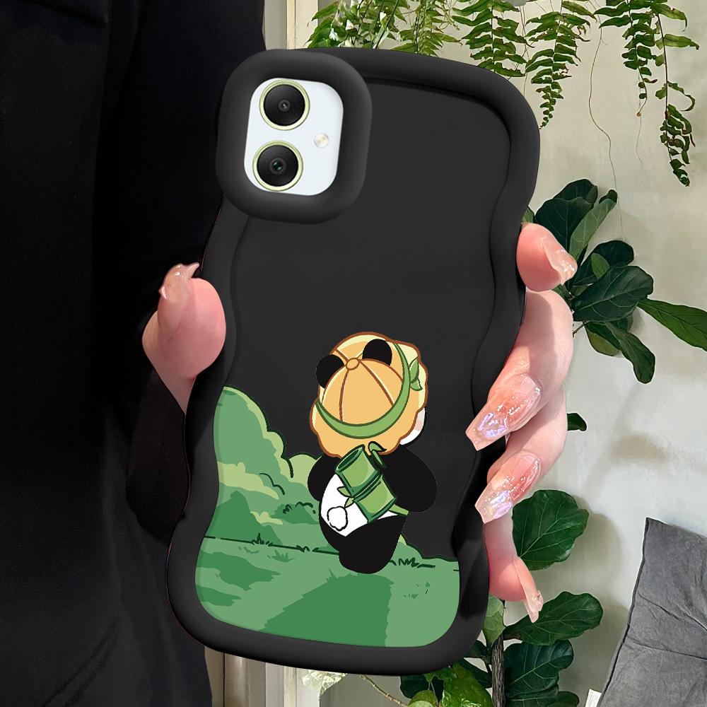 

Мягкий чехол для телефона с милой мультяшной пандой для Samsung Galaxy A52 A73 A12 A11 S24 Ultra 5G S23 S22 S21 S20 FE Wave Edge, противоударный защитный резиновый чехол Samsung S22 Ultra 5G чёрный