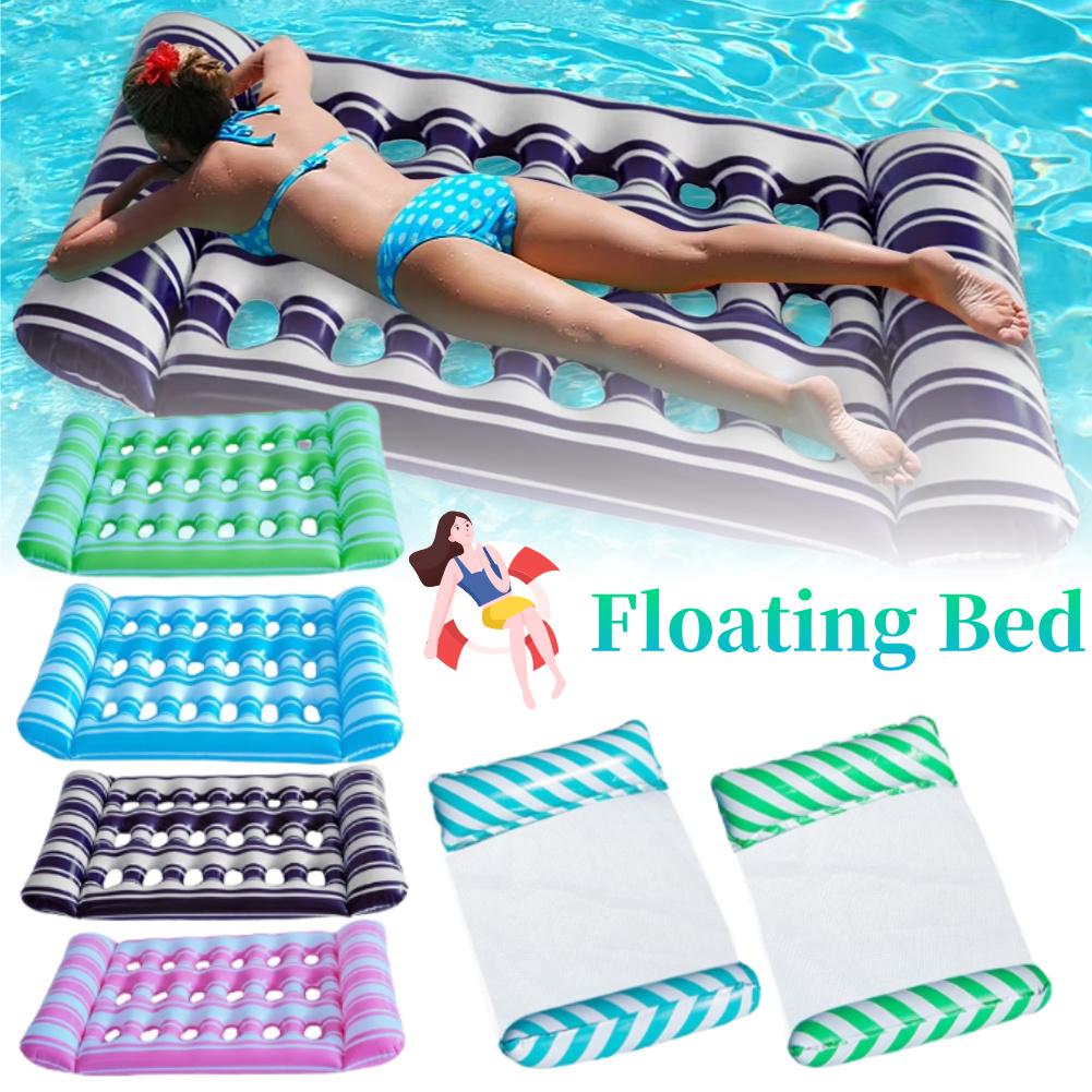 Hammock Recliner Chair Portable Inflatable Water Floating Sleeping Bed Foldable Swimming Pool Air Mattress for Swimming Pool