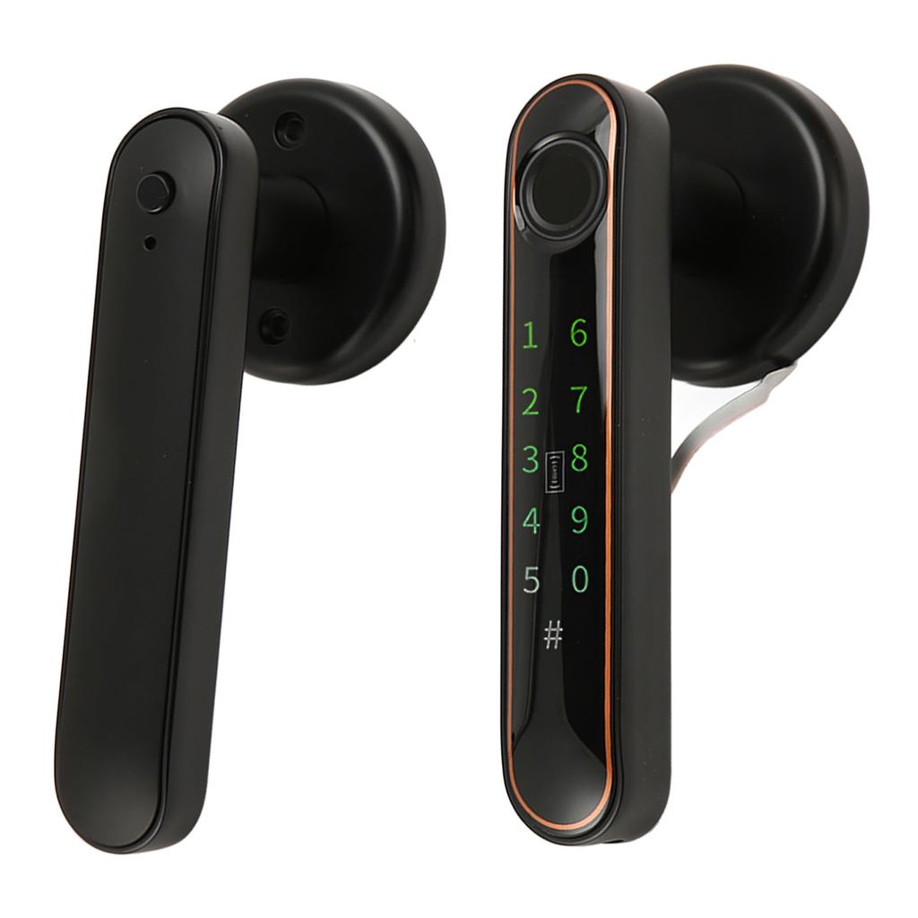 Smart Entry Lock 5 In 1 Support APP Fingerprint IC Card Password Key Intelligent Electronic Lock with Handle for