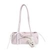Fashionable Young Girl Style Bow Tie Bag with Shoulder Strap and Side Pocket Bag