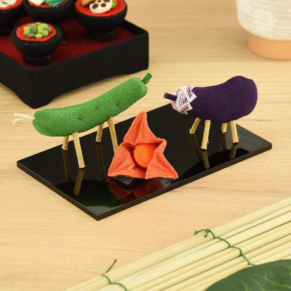 for the Buddhist Bon Obon cow and horse made in for First New Bon [Hasegawa altar] supplies, decorations, crepe, decorations, standard, Hoozuki,