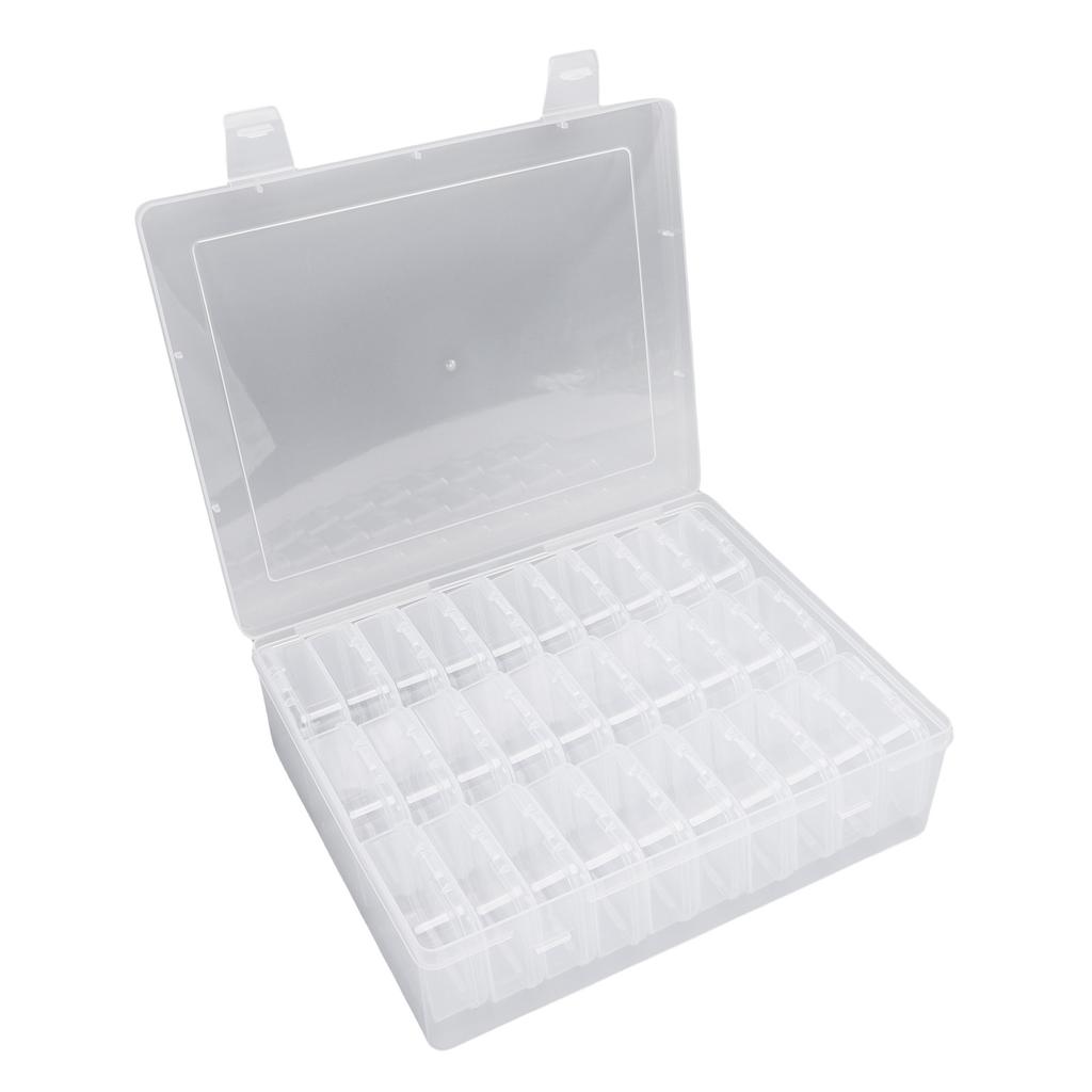 Small Bead  S Plastic   Clear Bead Storage Containers Transparent Boxes with Hinged Lid Labels Rectangle Craft Supply Case
