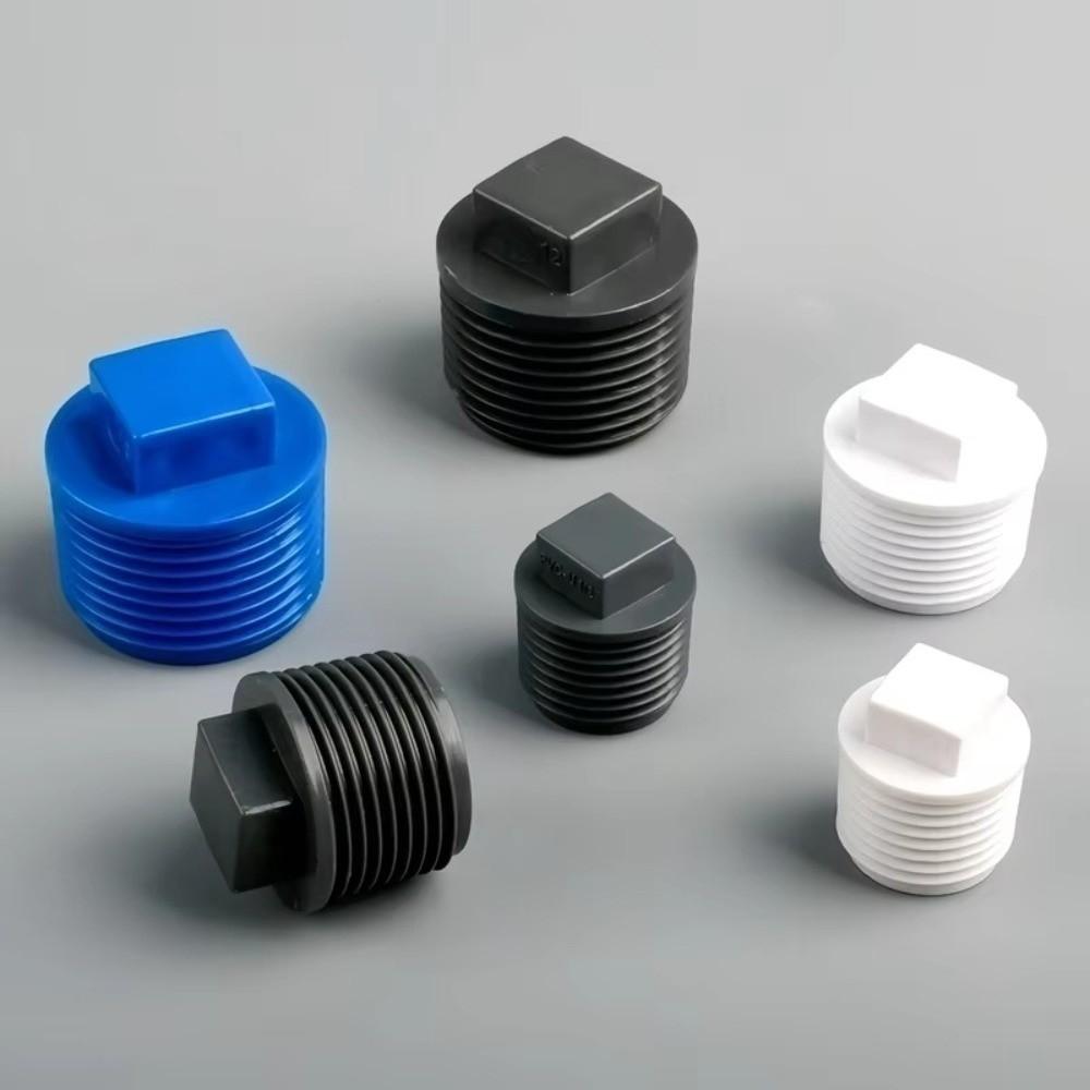 10pcs/set PVC Male Thread End Cap External Plug Tube Connector Plumbing Pipe Plug Garden Irrigation