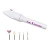 Portable Electric Nail Drill - 5-Head Mini Grinder & Polisher, 56g Pen-Style
