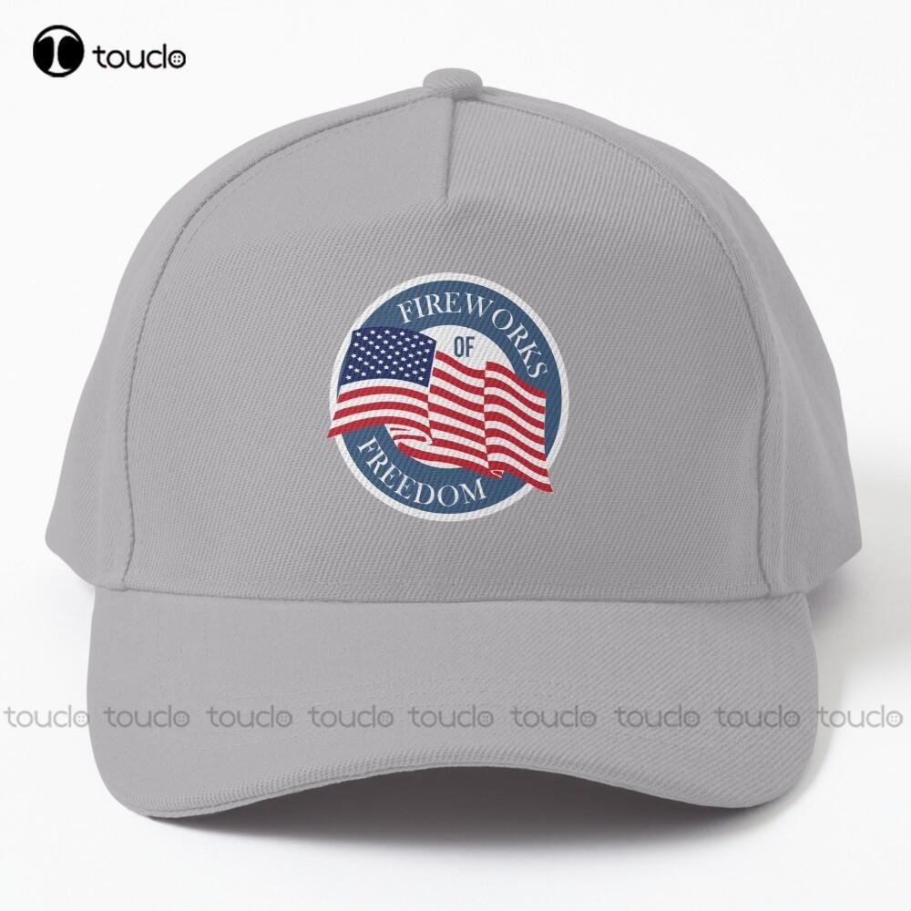 

Фейерверк американского флага свободы бейсболки белые кепки для женщин на открытом воздухе простые козырьки vintag повседневные кепки на заказ подарок унисекс