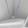 Sweet and Cool Splicing Crystal Necklace Women's High-end Design Sense Niche Beaded Collarbone Chain, New Chain Men's Trend