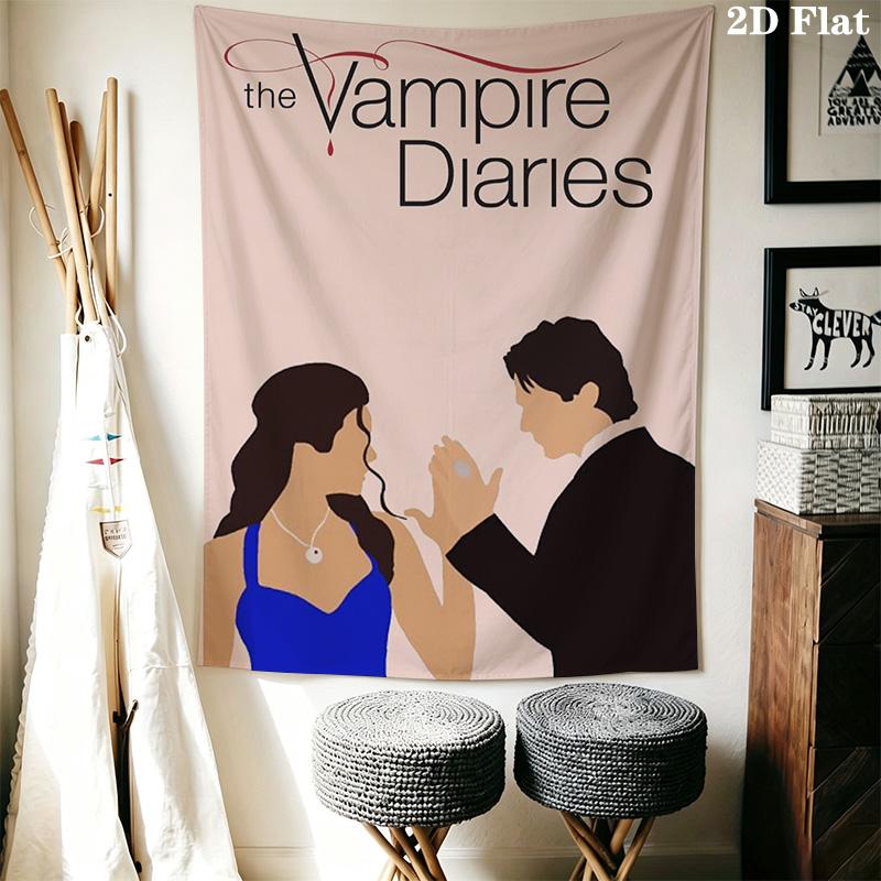The Vampire Diaries Pattern Home Decor Tapestry, Wall Hanging, Decorative RV Wall Cloth.SGT0917515