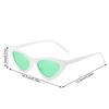 Women Narrow Fashion UV400 Multi Color Goggles Plastic Frame Eye Protection Glasses