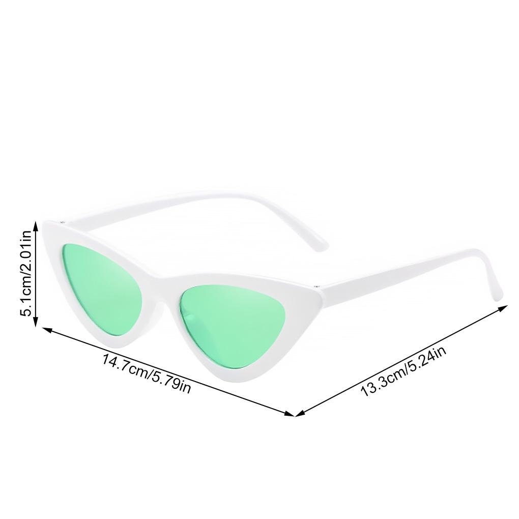 Women Narrow Fashion UV400 Multi Color Goggles Plastic Frame Eye Protection Glasses