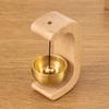 Magnetic Shopkeepers Bell Wood Doorbell Wind Chime for Refrigerator Room Porch Garden and Backyard Indoor Outdoor Decors