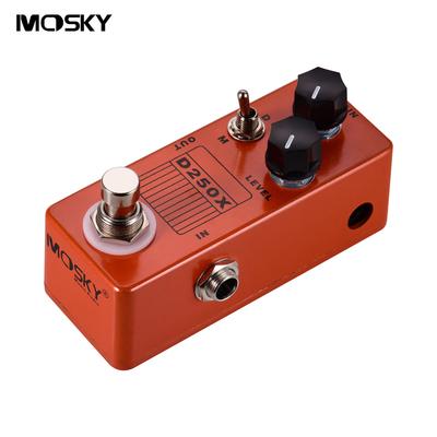MOSKY D250X Mini Elektro Gitar Overdrive Preamp Efekt Pedalı 2 Model Tam Metal Kabuk Gerçek Bypass