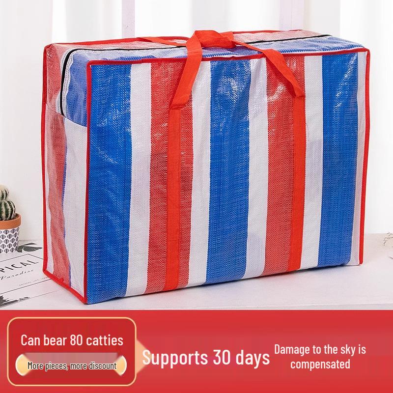 Waterproof Large Capacity Woven Handbag for Moving, Packing, and Dorm Use