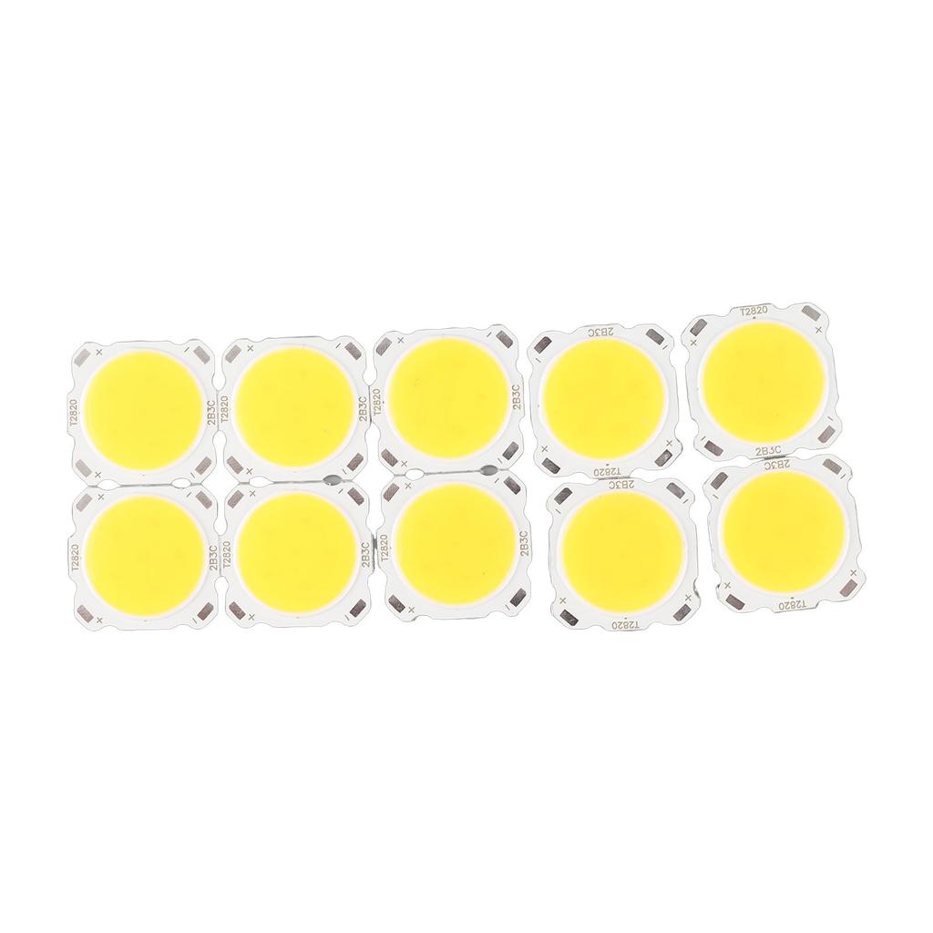 10pcs Round COB 3W High Power LED Chip Bulb Lamp Light Warm White