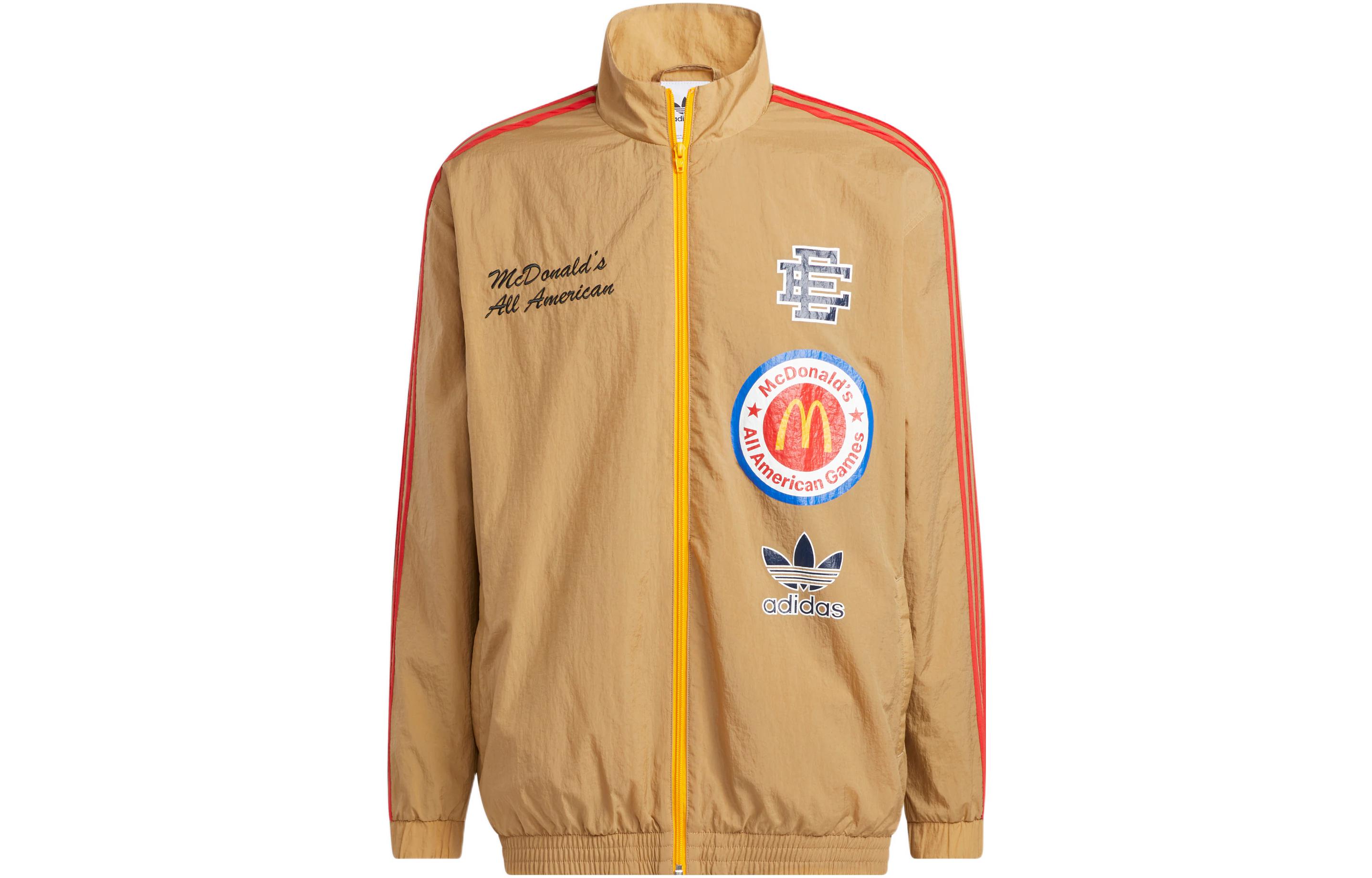 Adidas Originals Adidas X Eric Emanuel Jackets Men s Brown Stand Collar Moderate Other HI5589 S