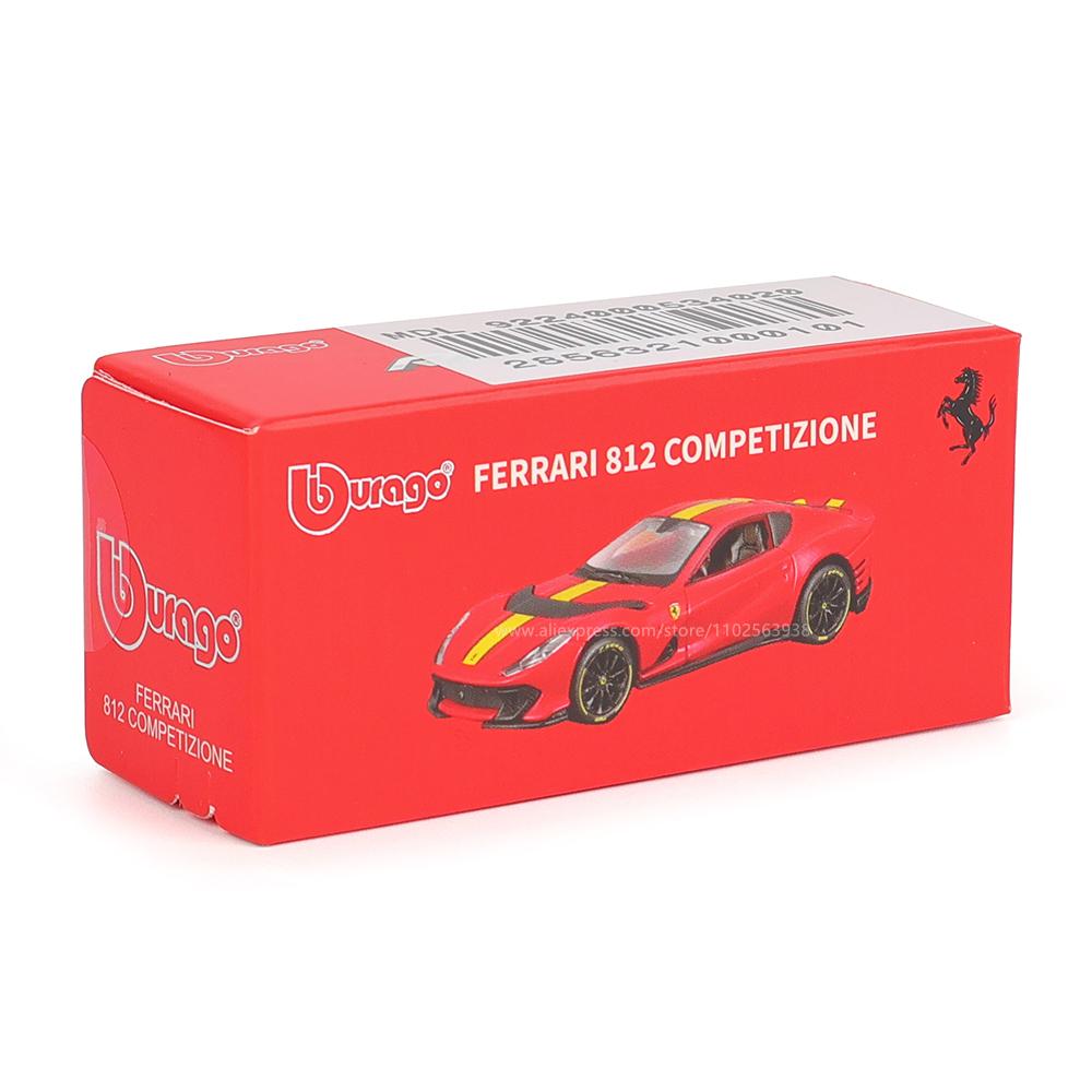 Bburago 1:64 véritables modèles de voiture Ferrari SP1 812 COMPETIZIONE ENZO F40 F12TDF SF90 série jouets cadeau de Noël pour garçon enfants